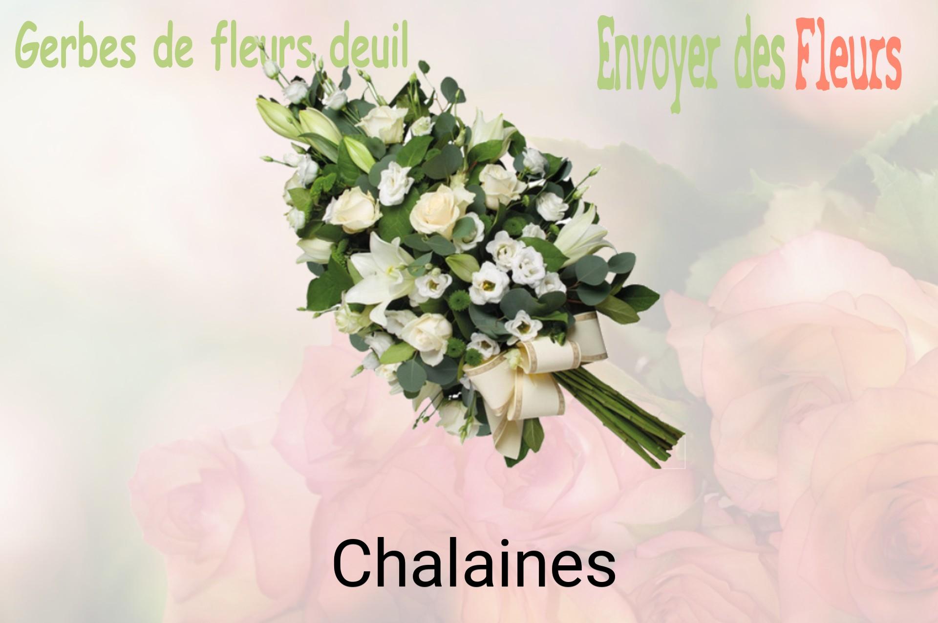 Gerbe de fleurs de deuil livrée à Chalaines
